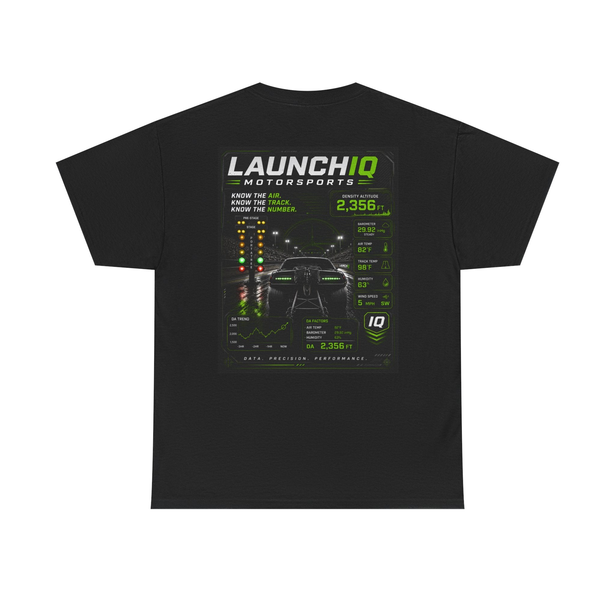 LaunchIQ Motorsports Tee — Drag Racing Performance Graphic T-Shirt