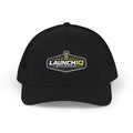 LaunchIQ Motorsports Snapback Trucker Hat — "Know The Air. Know The Track. Know The Number."